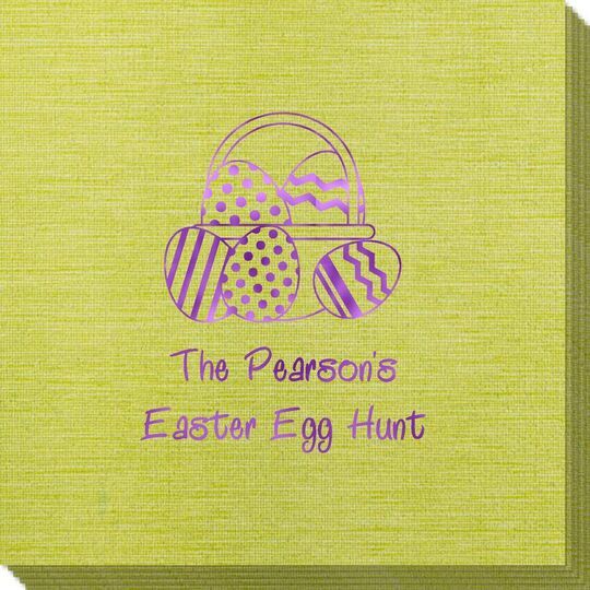 Easter Basket Bamboo Luxe Napkins